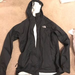 Black North Face Rain Jacket
