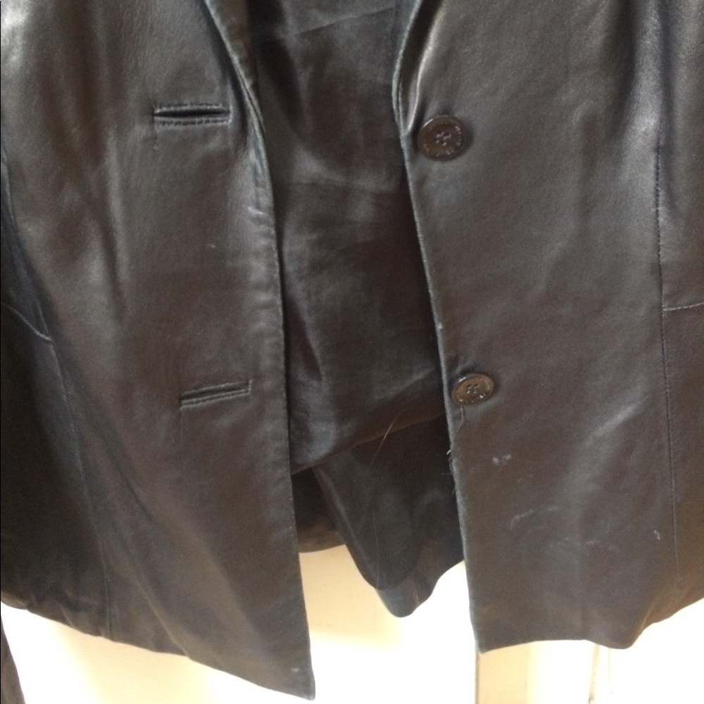 Black Leather Jacket - Picture 3 of 4