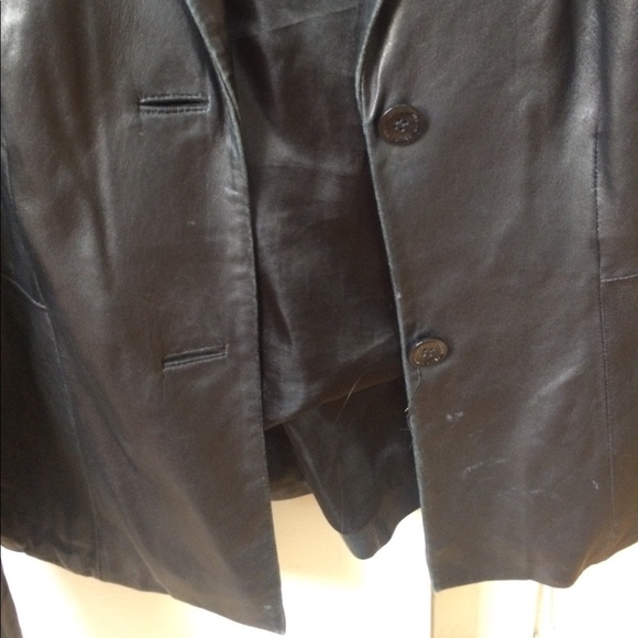 Black Leather Jacket - Picture 3 of 4