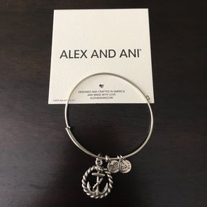 Alex and Ani Silver Anchor Bracelet
