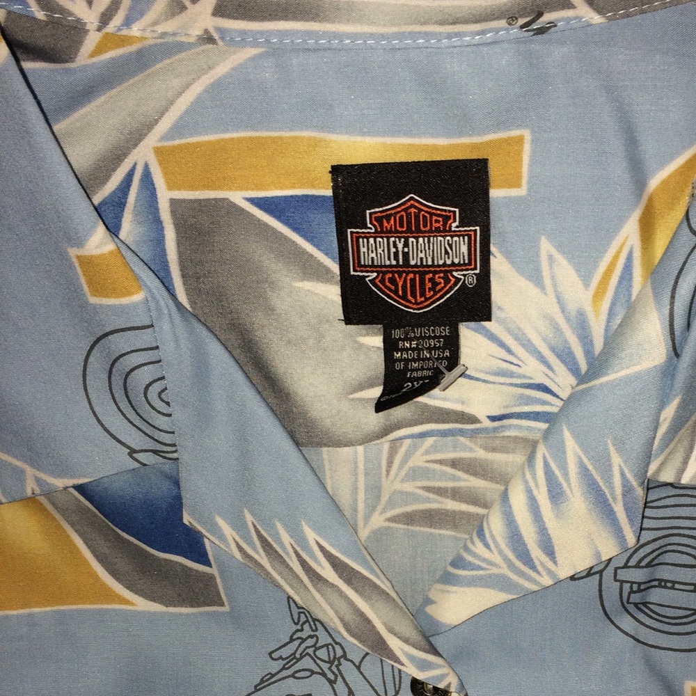 Harley Davidson Tori Richard vintage Hawaiian