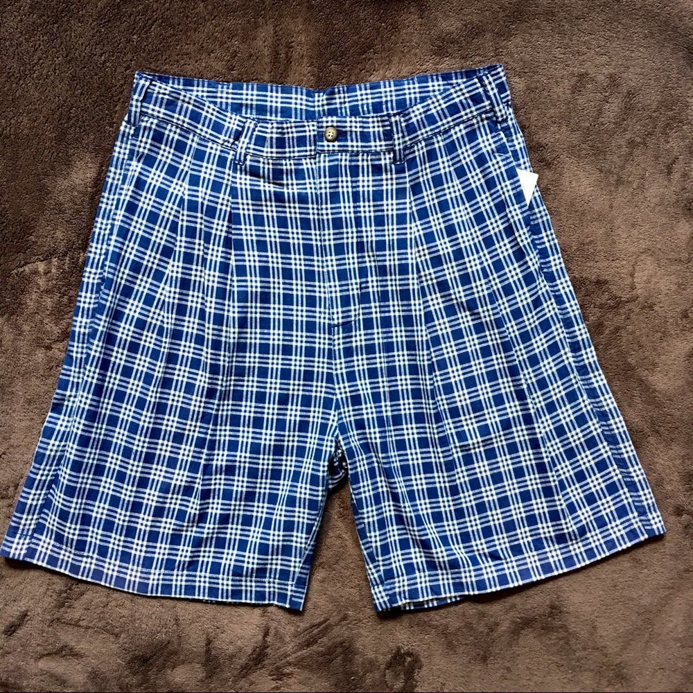 NWT - BRITCHES COTTON PLAID SHORTS