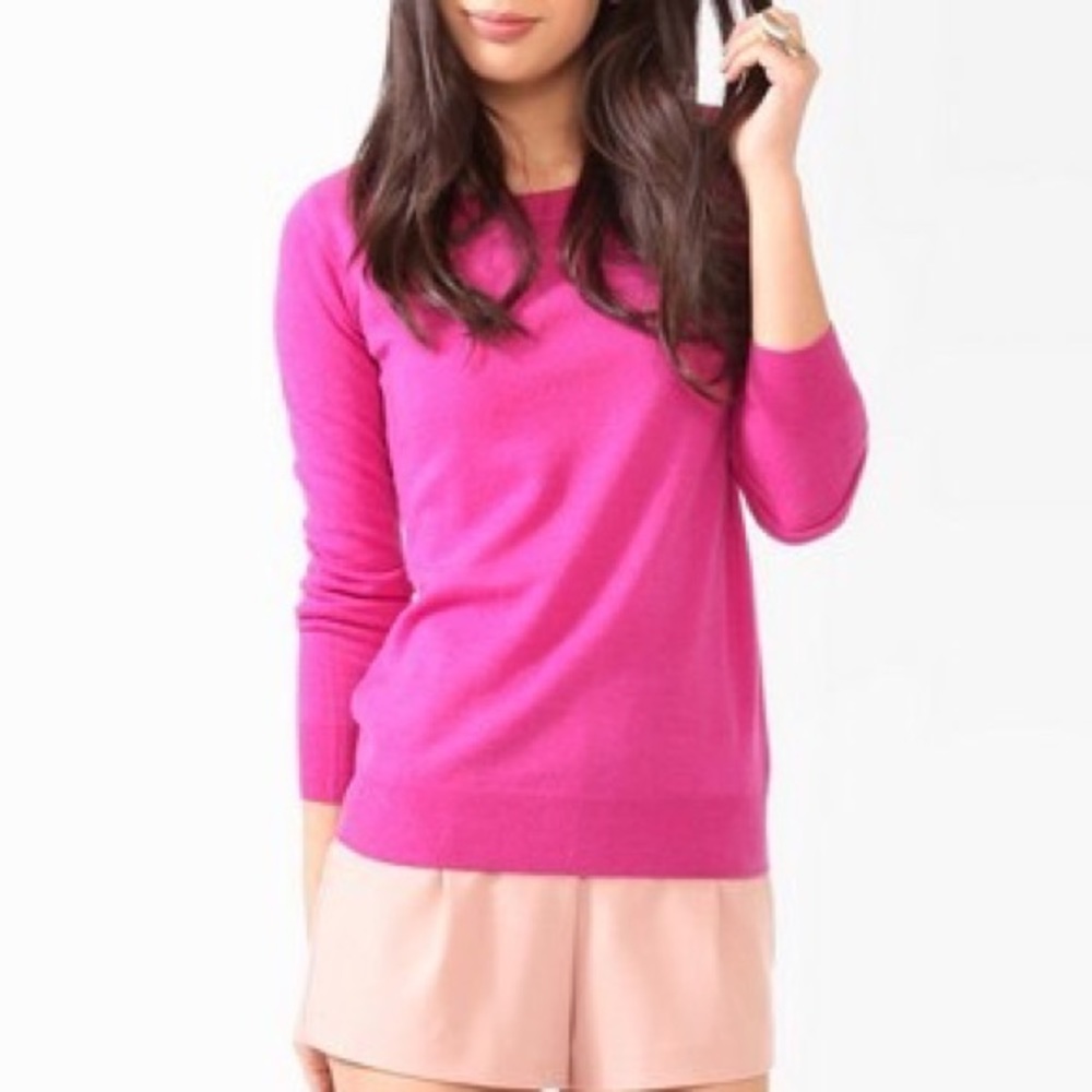 Pink wool sweater