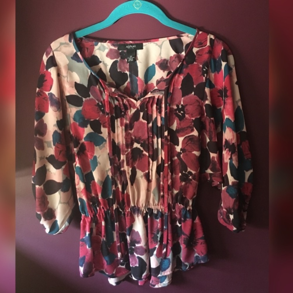 Semi Sheer Print Top