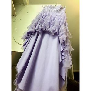 Lilac purple High-Low dress