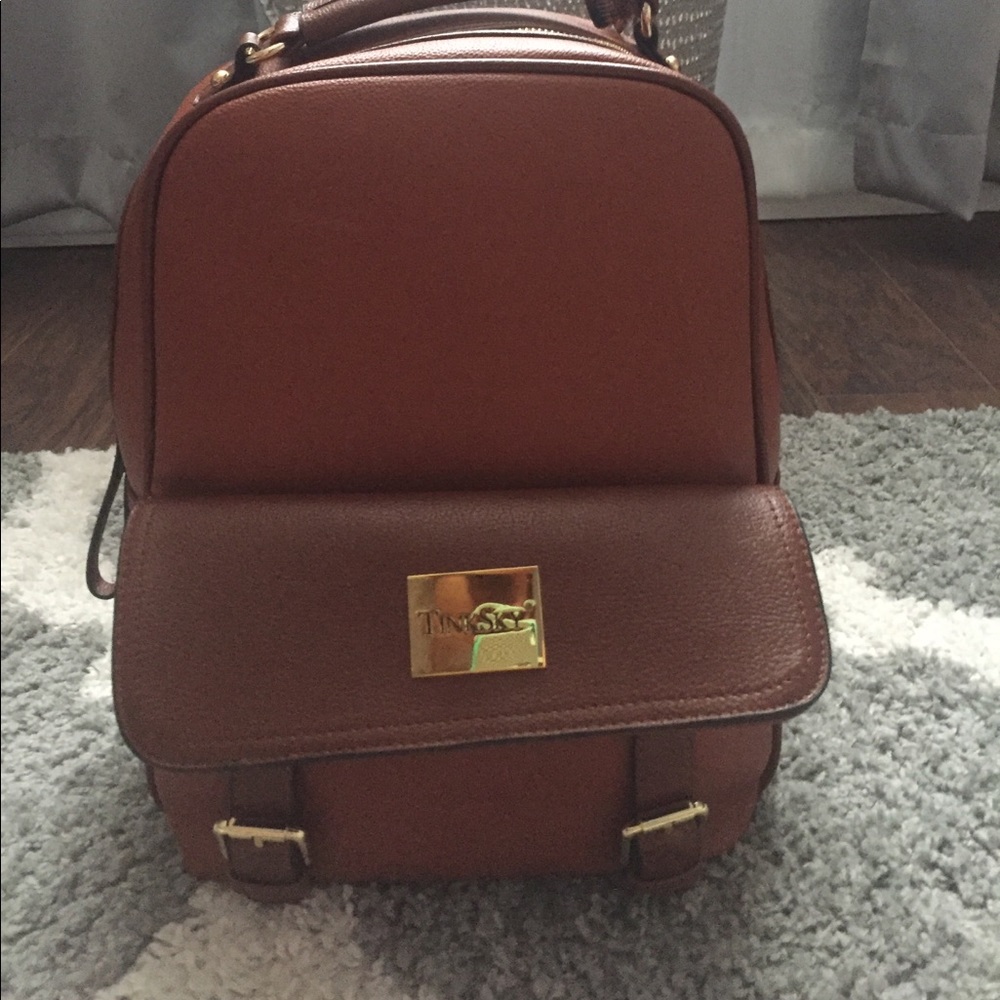 ***SOLD OUTSIDE POSHMARK ***Tinksky brown backpack