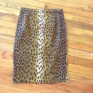 Michael Kors Leopard print pencil skirt
