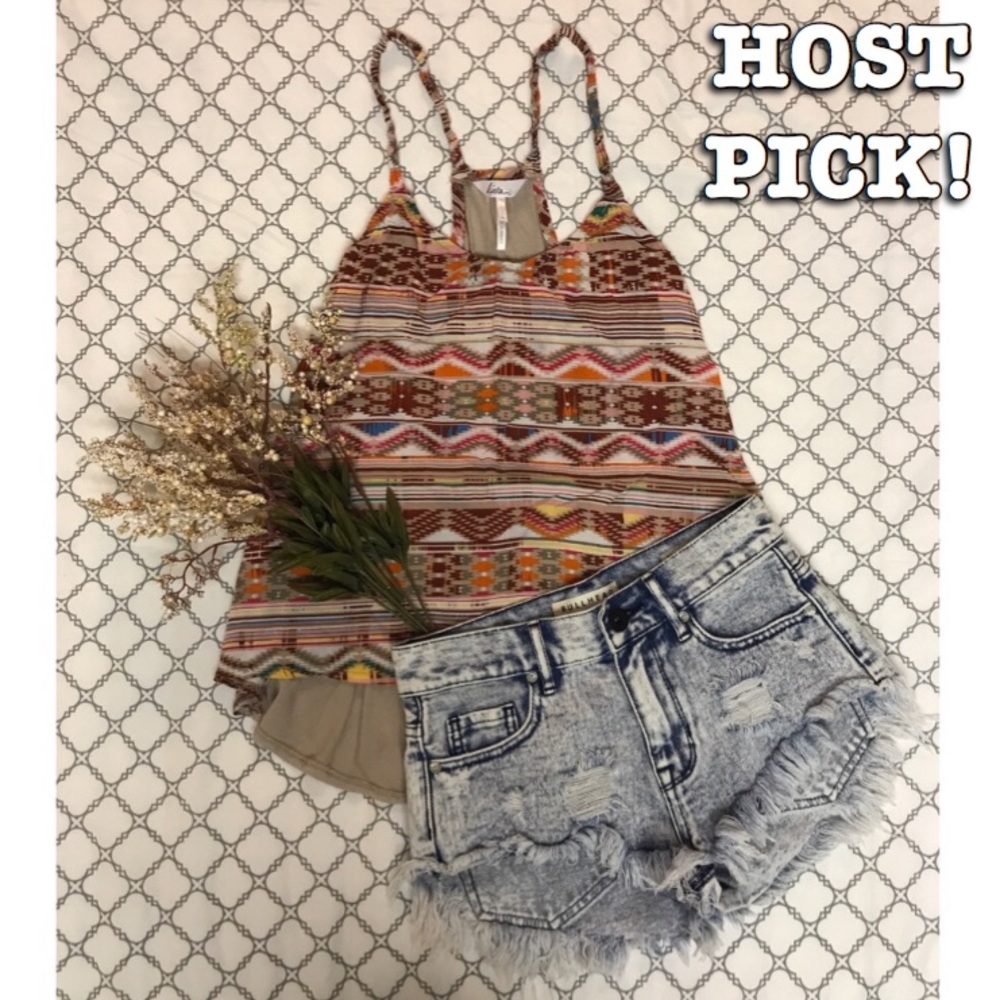 PacSun Tribal Print Tank