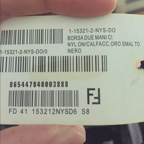 fendi borsa due manici nylon
