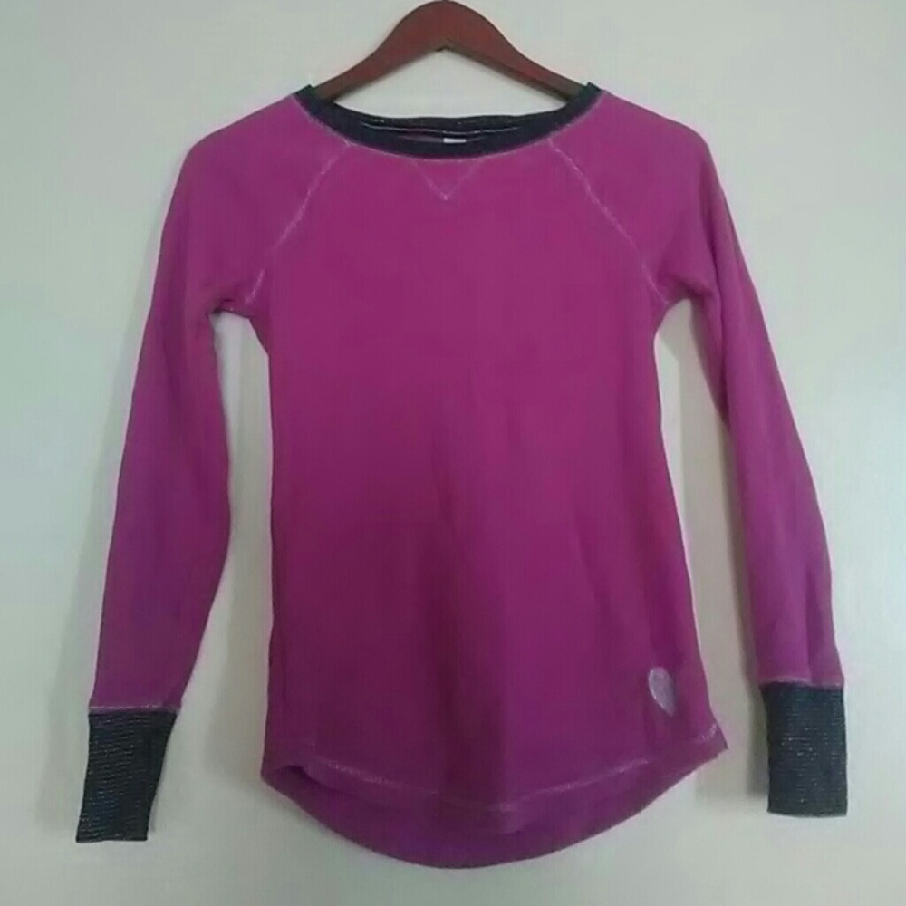 Purple long sleeve top