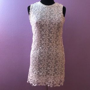 White Floral Lace Dress