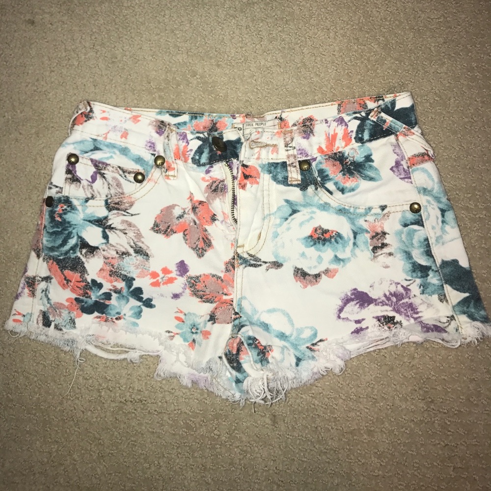 Free people jean shorts