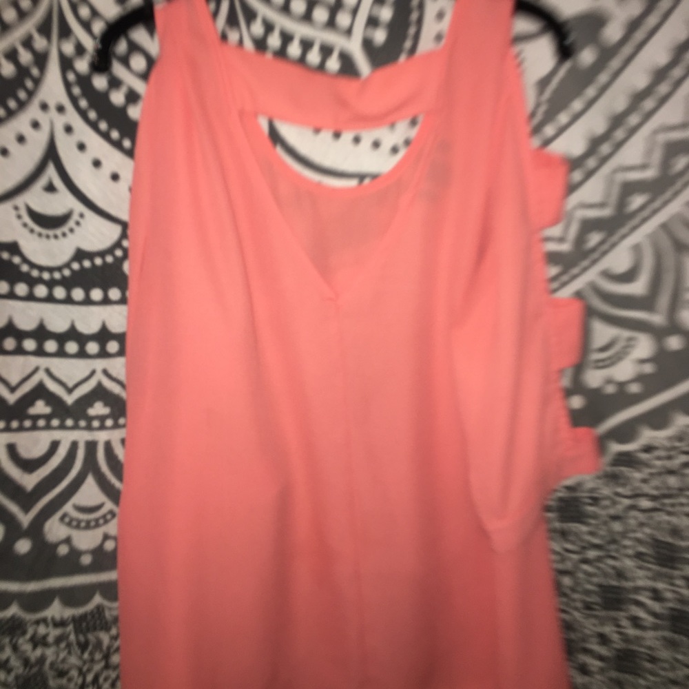 pink top with slits!!