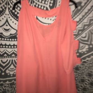 pink top with slits!!