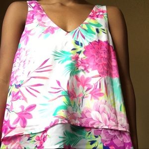 Floral tank top