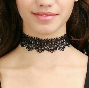 Black Lace Choker Necklace