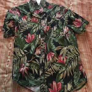HUF floral button up Size S