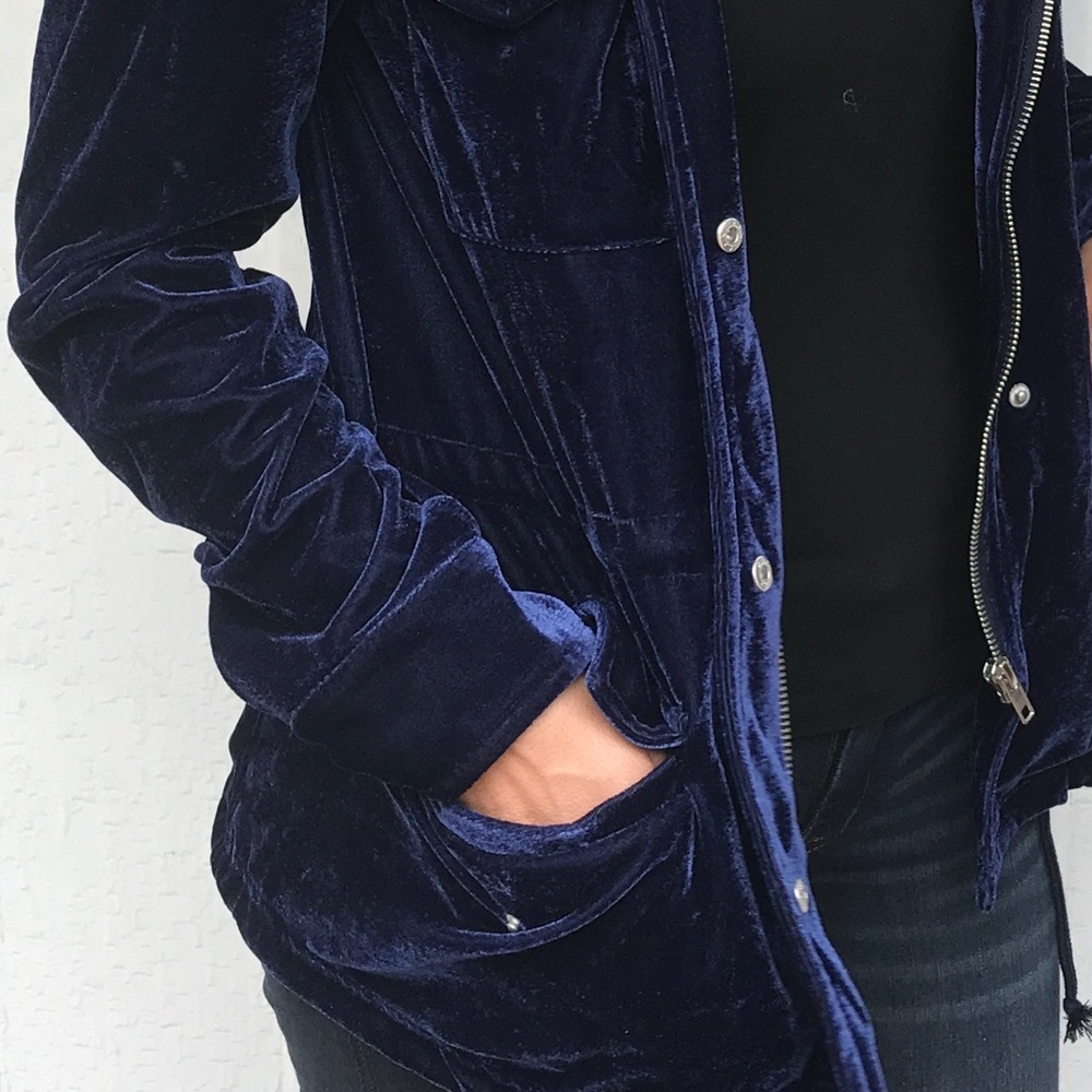 Velvet Military Jacket - Picture 2 of 7