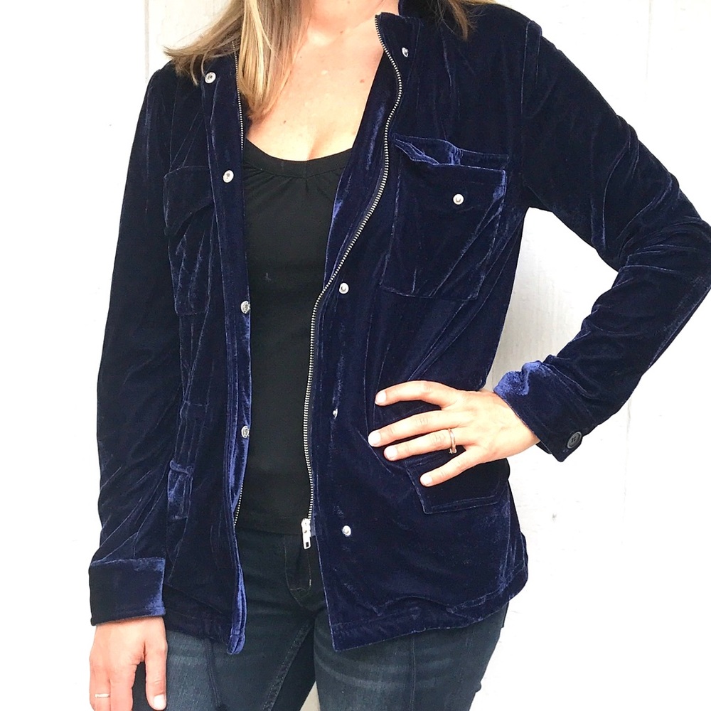 Velvet Military Jacket - Picture 3 of 7
