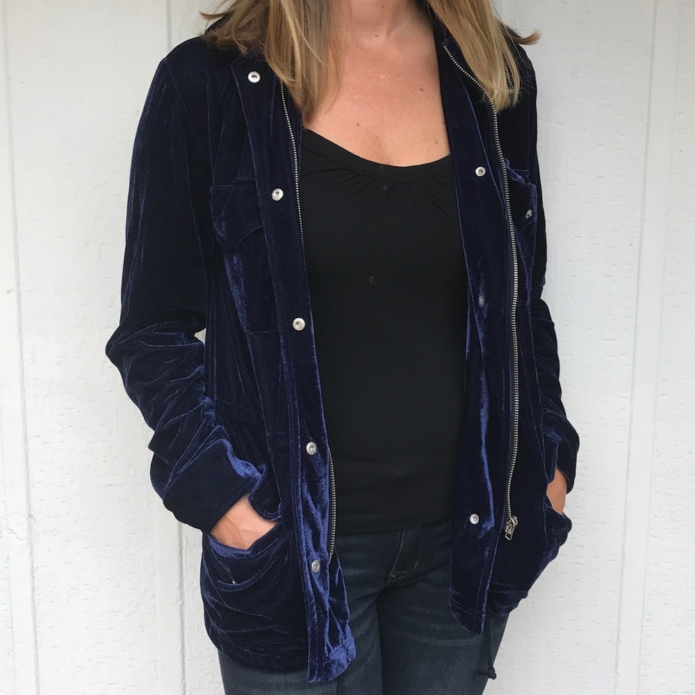 Velvet Military Jacket - Picture 5 of 7