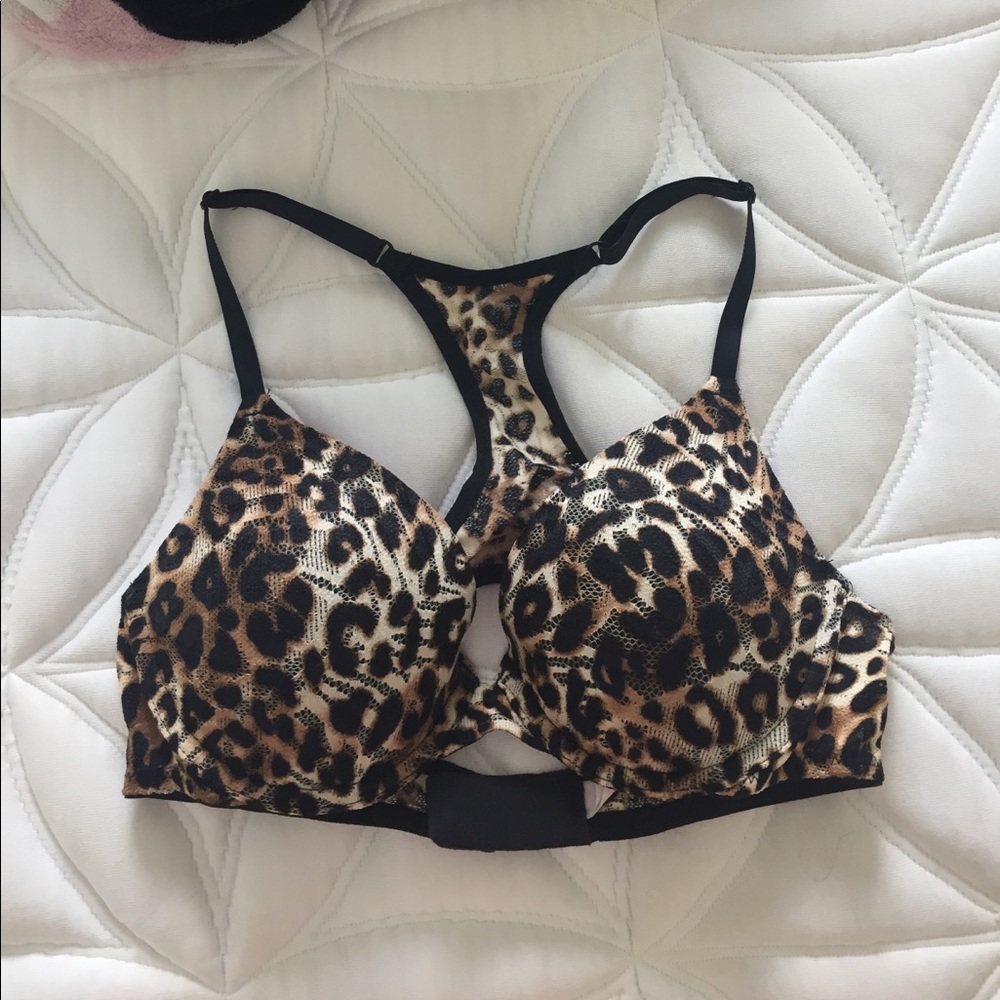32c PINK cheetah bra