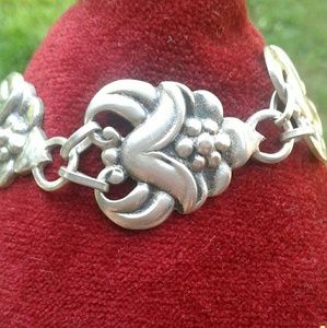 RARE Vintage viking craft sterling silver bracelet