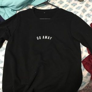 A black sweatshirt