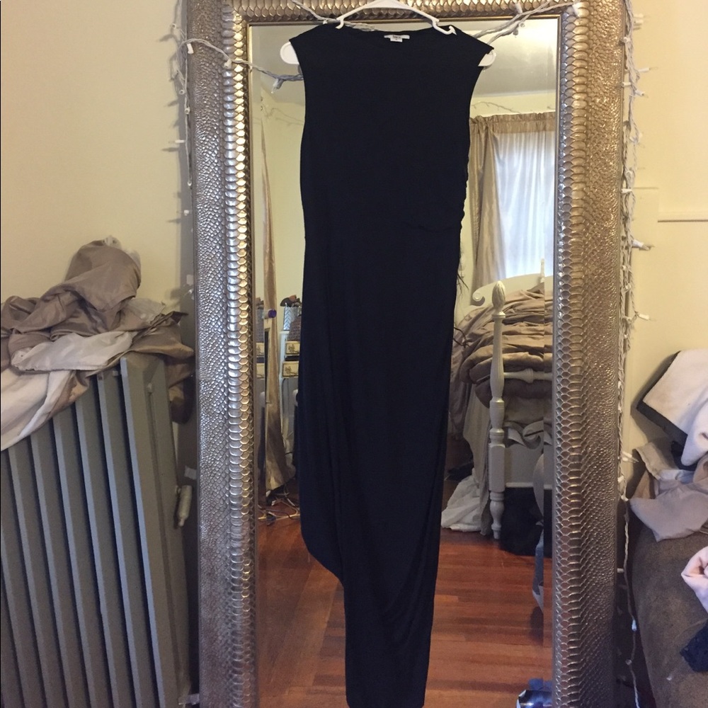 Black high low dress