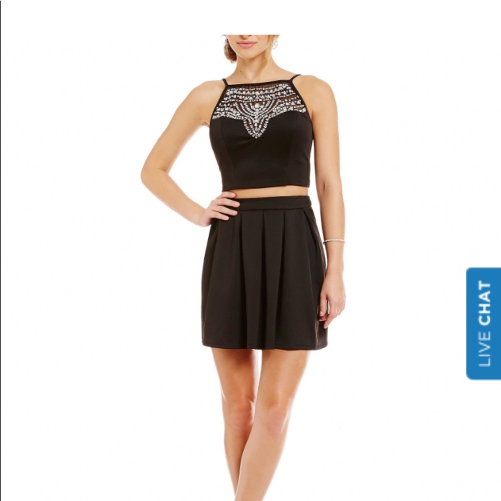 Jeweled 2 piece dress
