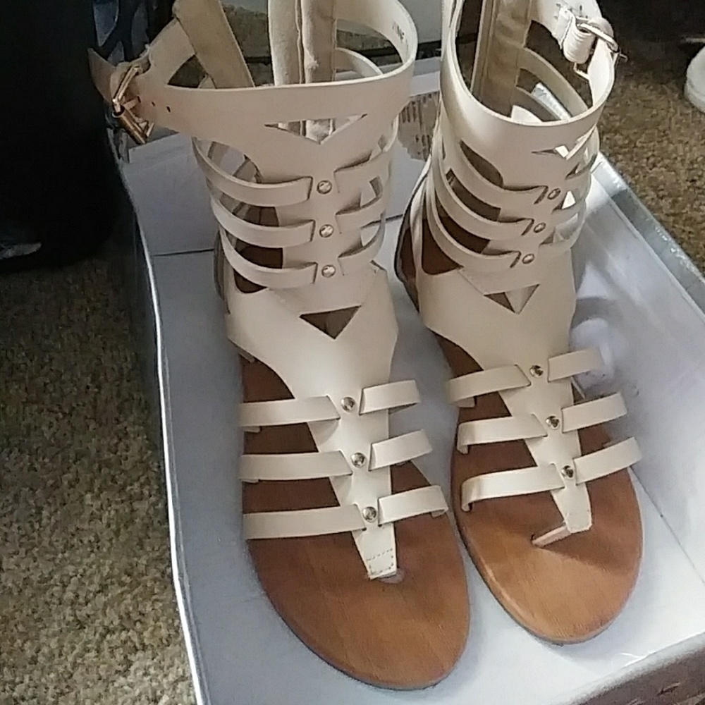 Her style Beige Gladiator Sandals