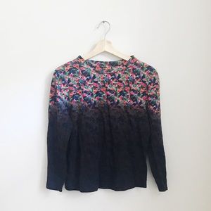 Band of Outsiders 3/4 Sleeve Mock Neck Tee