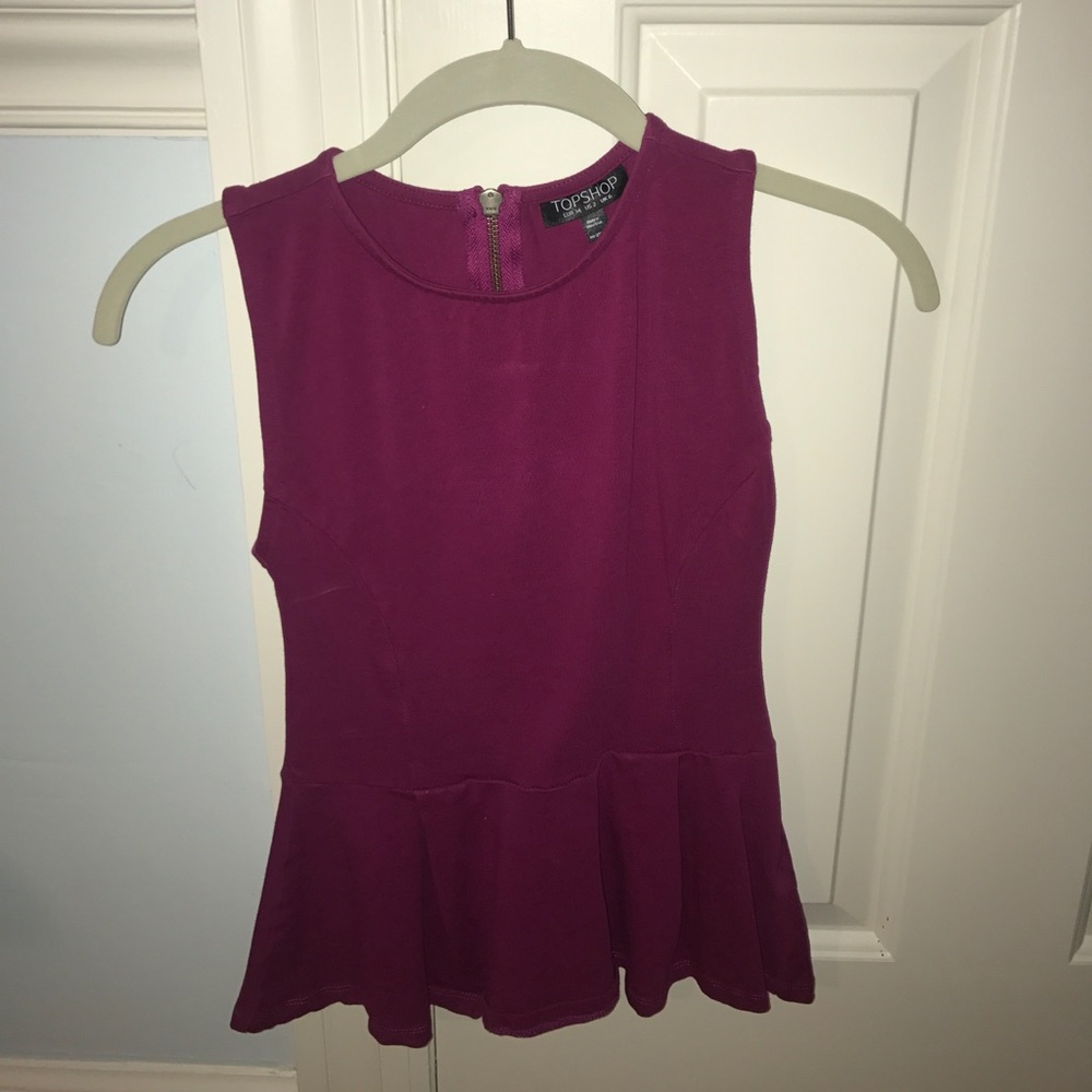 Never worn peplum topshop shirt!!