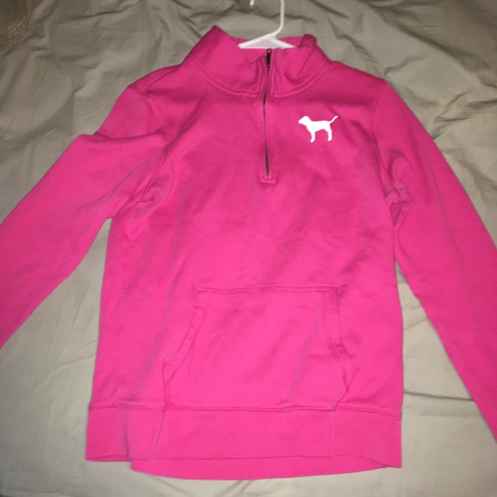 PINK fleece pullover