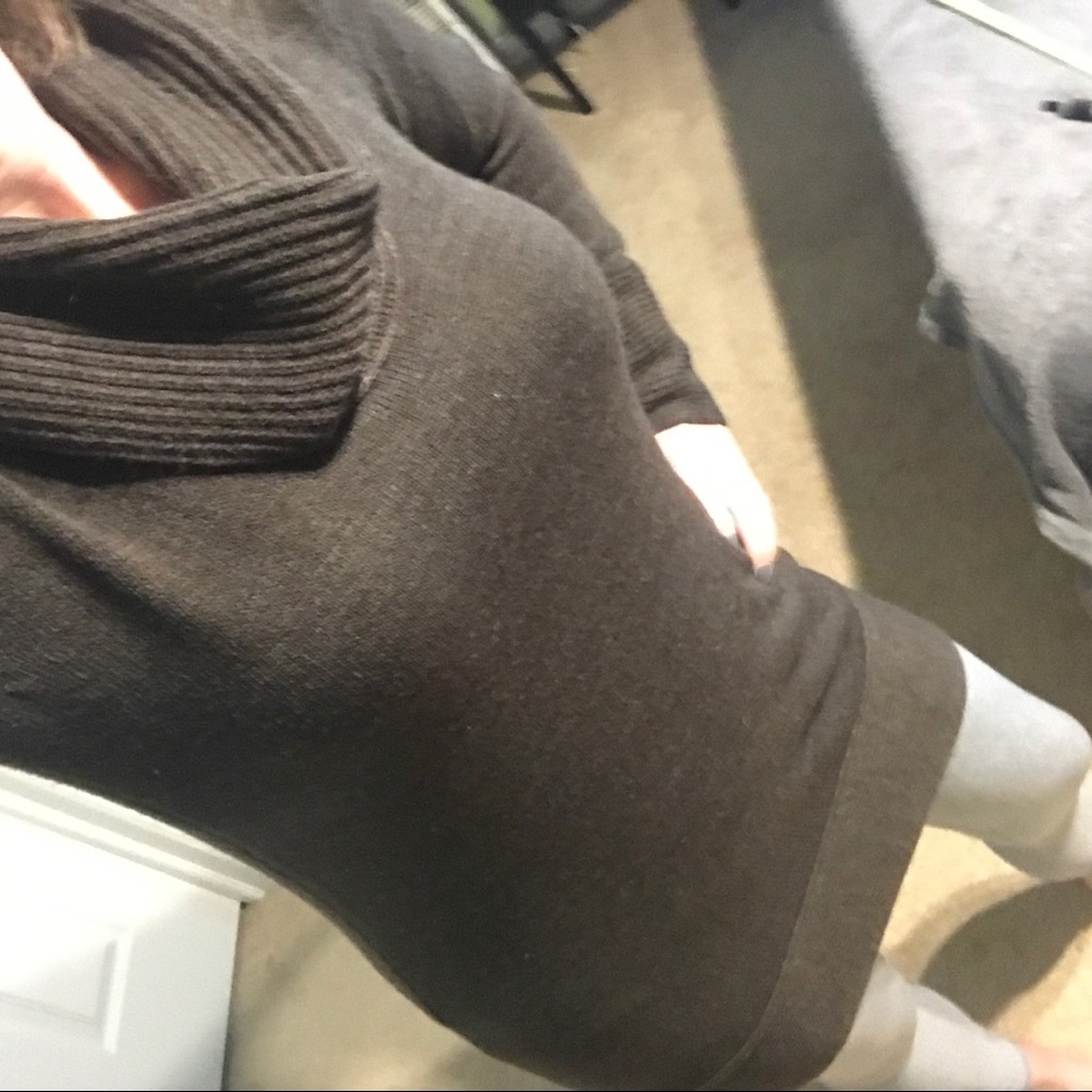 H&M Size M Sweater Dress Dark Brown