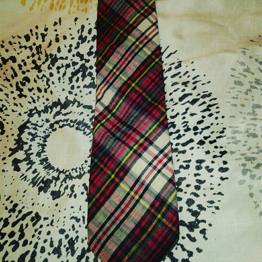 Vintage  Boston Trader Plaid Necktie