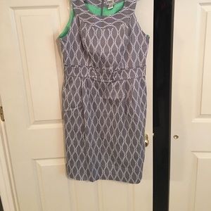 Grey and White Dress