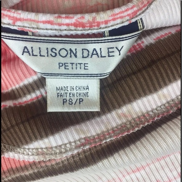 Allison Daley Women's Short Sleeve Top Sz PS/P - Picture 4 of 4