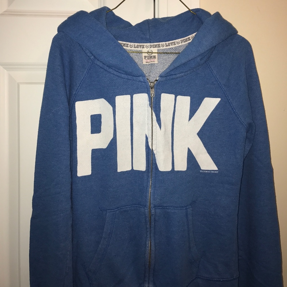 Blue PINK Zip Up