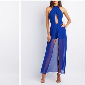 Charlotte Russe blue romper never worn