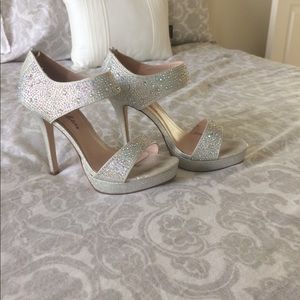 Silver High Heels