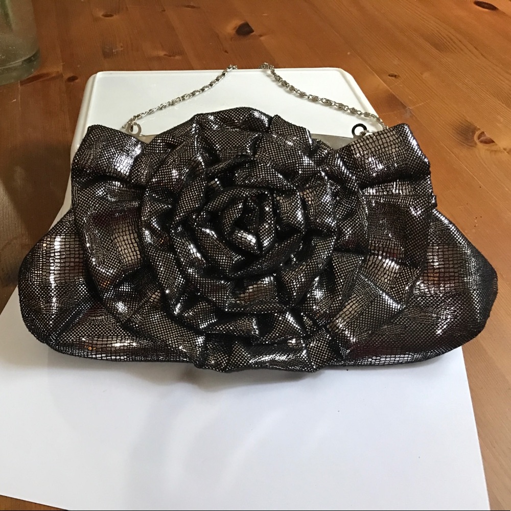 Adorable evening bag - clutch with chain strap