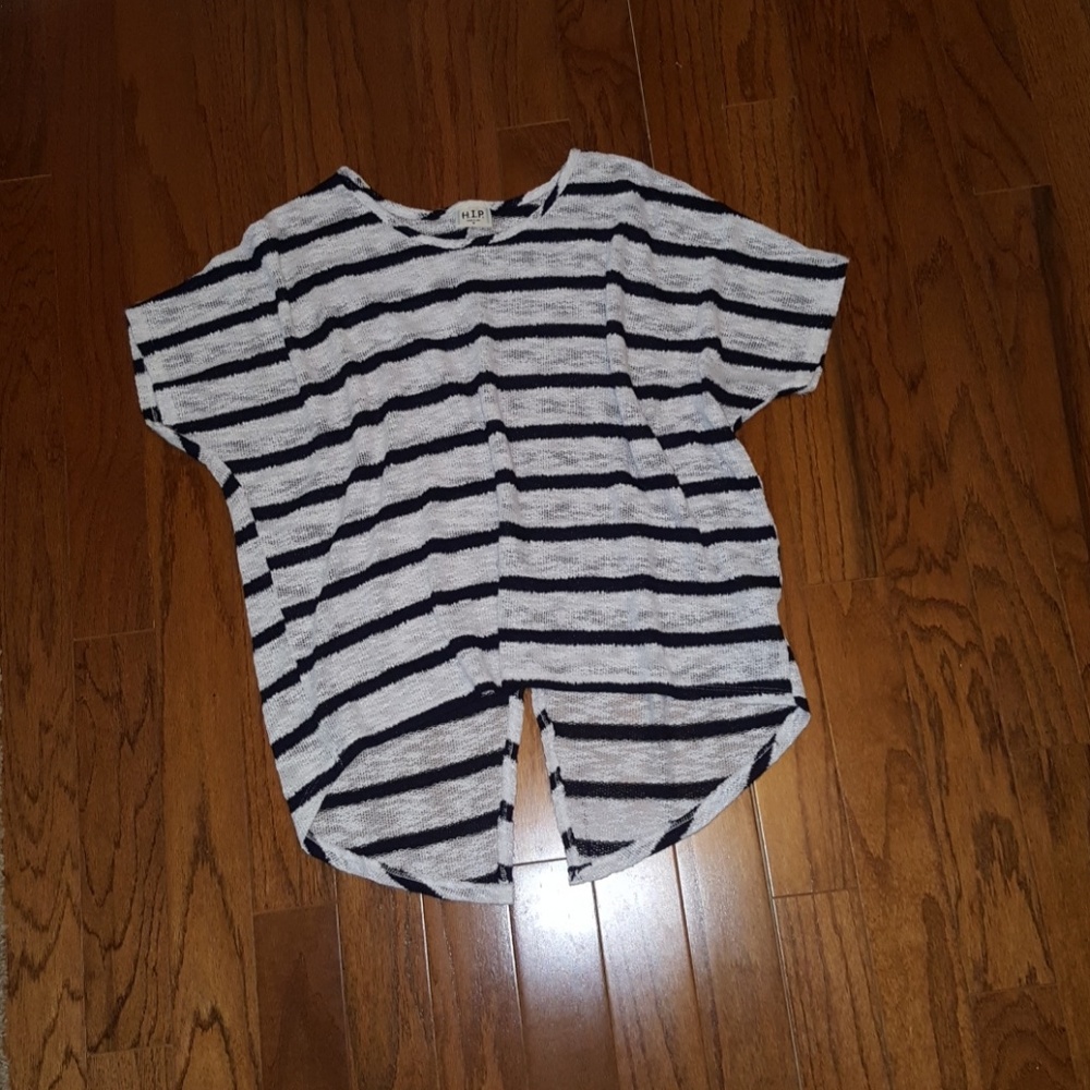 Oversized striped shirt