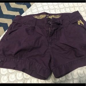 Purple shorts
