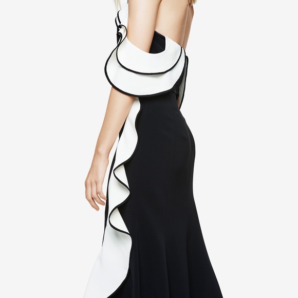 Jonathan Simkai Black/white Ruffle Dress - Picture 4 of 5