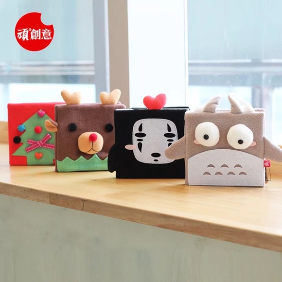 Cute fabric all animal design square notebook - Picture 3 of 8