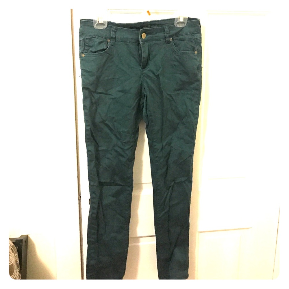 Buffalo Jeans Teal Skinny Jeans!