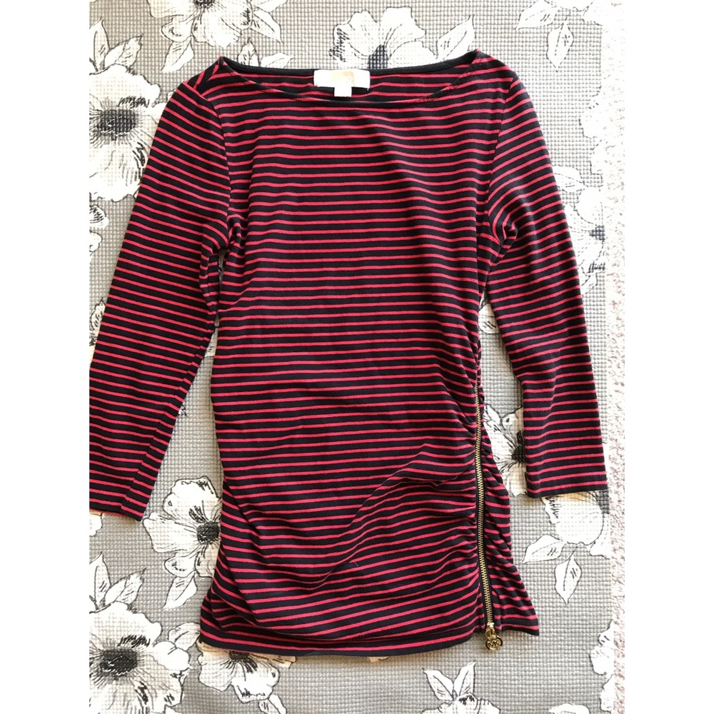 Michael Kors striped 3/4 sleeve