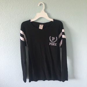 Victoria Secret " PINK " black long sleeve shirt