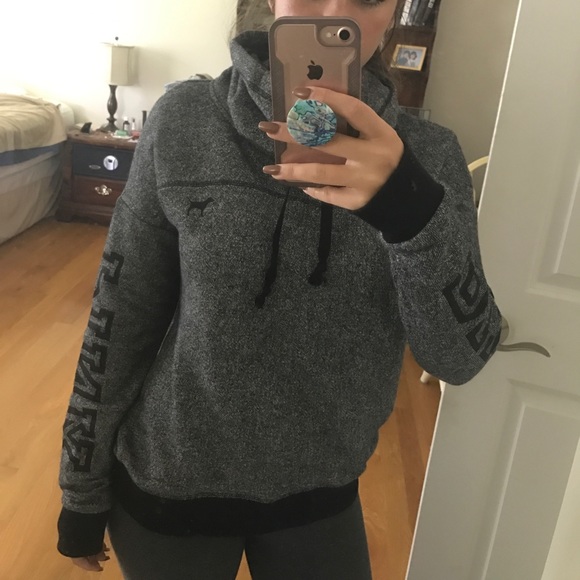 Dark Gray PINK Pullover - Picture 2 of 3