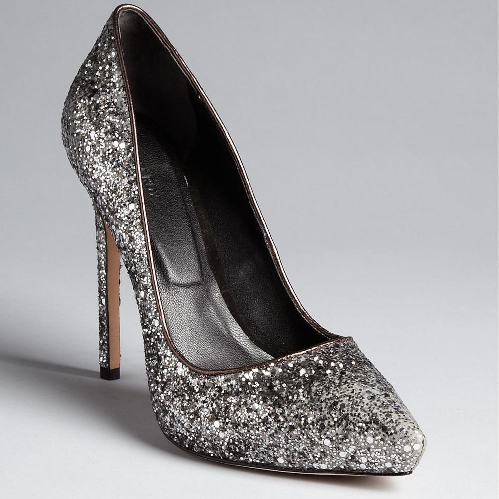 Rachel Roy Metallic Heels *perfect NYE heels*